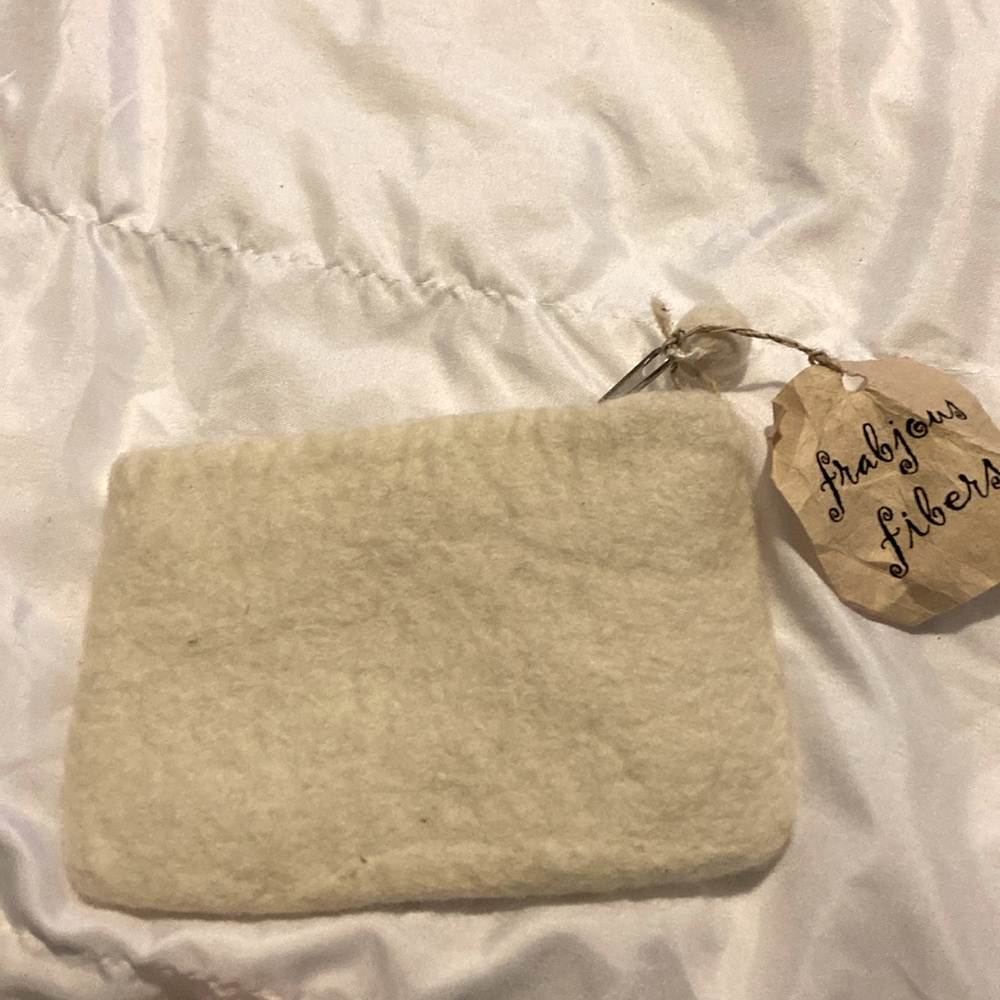 Hand wool felted wallet